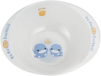 Chén ăn cho bé có tay cầm melamine Kuku KU3002