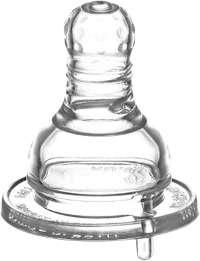 Vĩ 2 núm ty bình sữa cổ nhỏ silicone chảy chữ thập Kuku L, KU5274