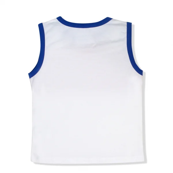 Áo thun bé trai sát nách Concung B067007 Trắng