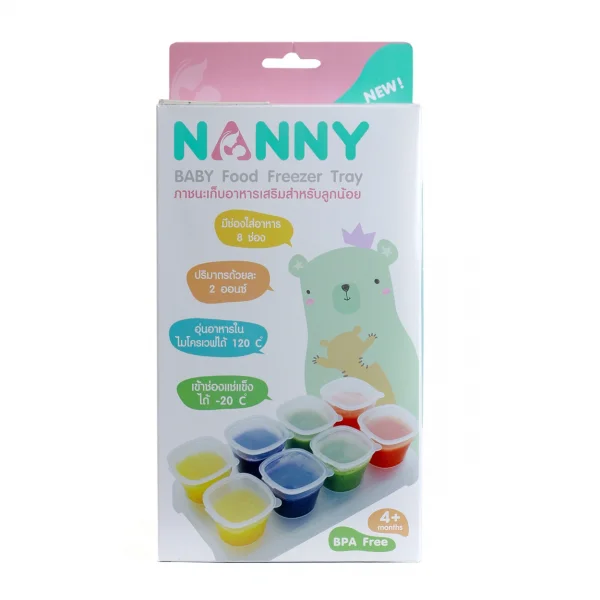 Bộ 8 hộp đựng thức ăn cho bé Nanny N180/C