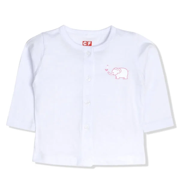 Set 3 áo sơ sinh cài giữa tay dài CF Hồng