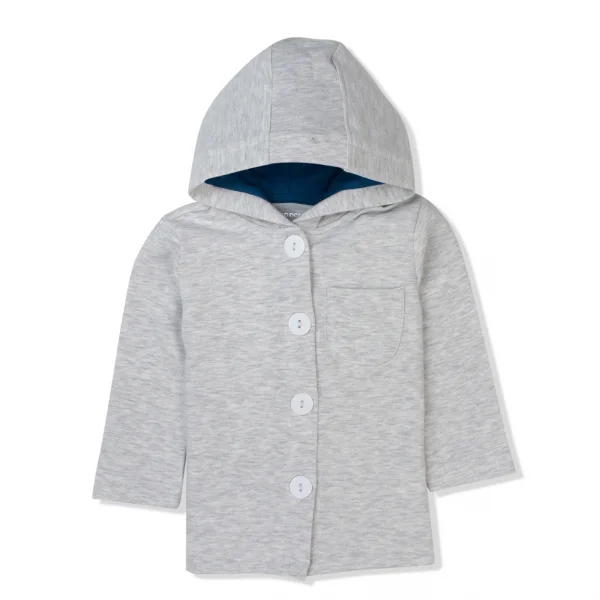Áo khoác thun bé trai Concung B077008 Xám