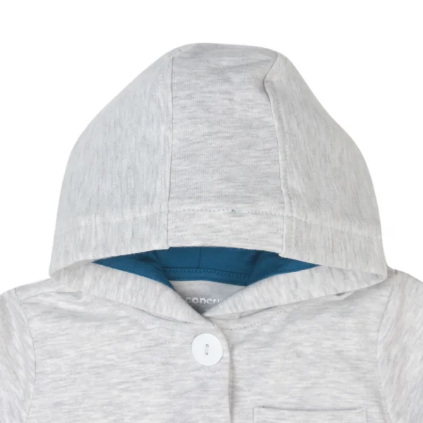 Áo khoác thun bé trai Concung B077008 Xám