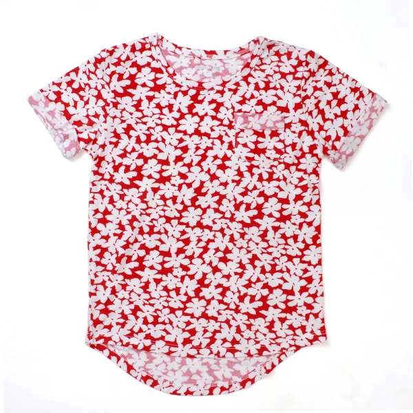 Áo thun bé gái tay ngắn Concung G087023 Đỏ