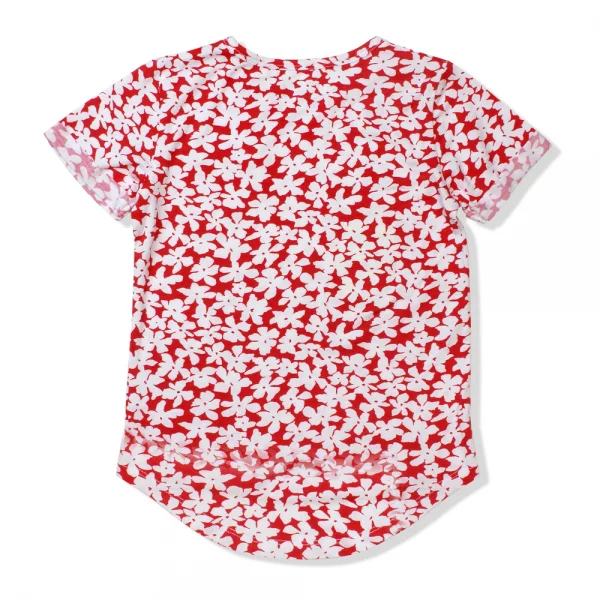 Áo thun bé gái tay ngắn Concung G087023 Đỏ