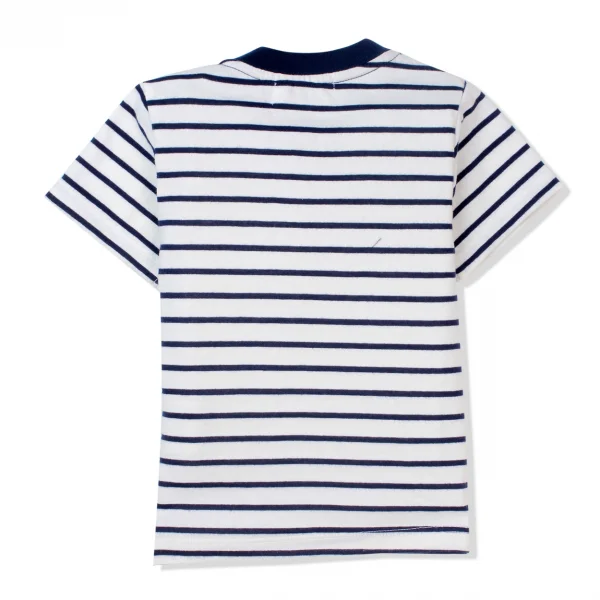 Bộ thun bé trai ngắn Lebe B126016 Trắng