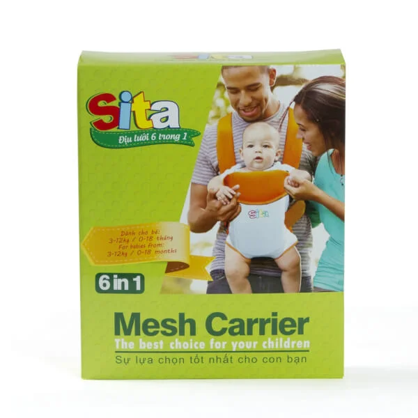 Địu Sita 6 trong 1 an toàn cho trẻ (Từ 0 - 18 tháng)