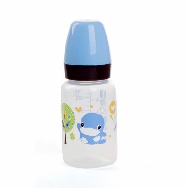 Bình sữa Kuku nhựa PP BPA Free cổ hẹp 140ml (KU5927A, Xanh)