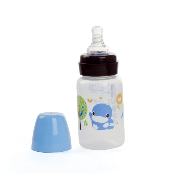 Bình sữa Kuku nhựa PP BPA Free cổ hẹp 140ml (KU5927A, Xanh)