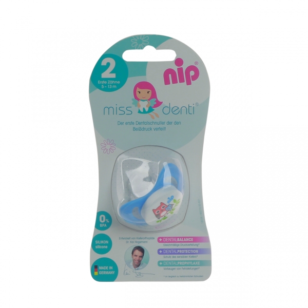 Ty ngậm silicone Nip chuyên dùng chỉnh nha Miss Denti