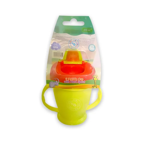Cốc tập uống chống tràn núm nhựa 210ml, AM55410