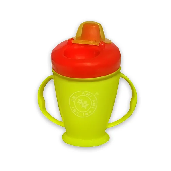 Cốc tập uống chống tràn núm nhựa 210ml, AM55410