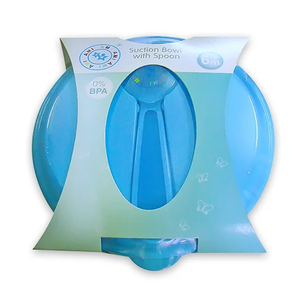 Bát ăn đế bám dính, kèm nắp, muỗng , AM55601