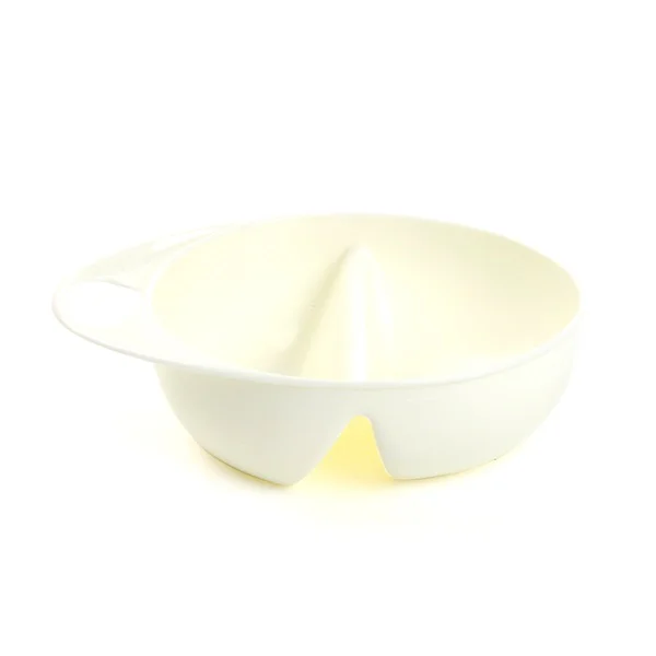 Chén ăn 2 ngăn kèm muỗng, CEQ208/2 Trắng