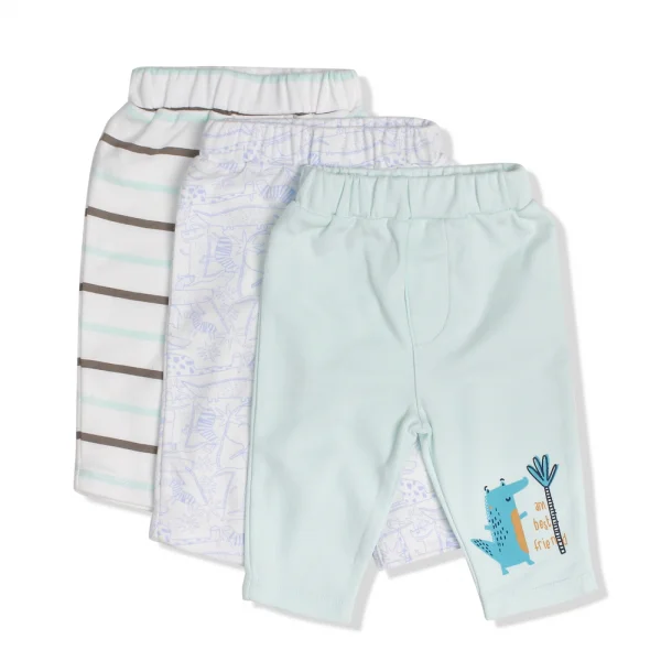 Set 3 quần thun bé trai dài CF I107006 Trắng