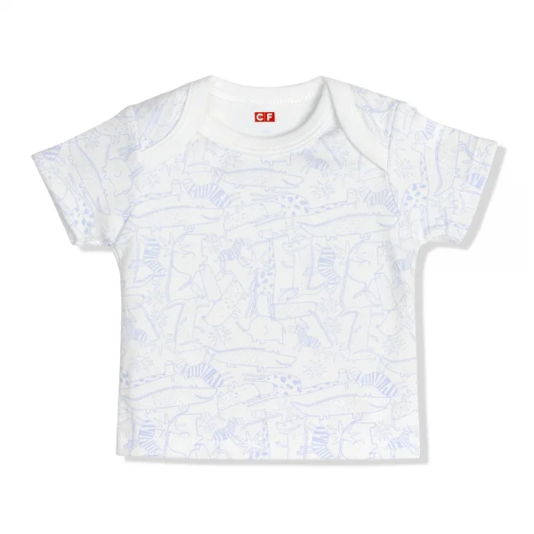 Set 3 áo thun bé trai tay ngắn CF I107005 Trắng