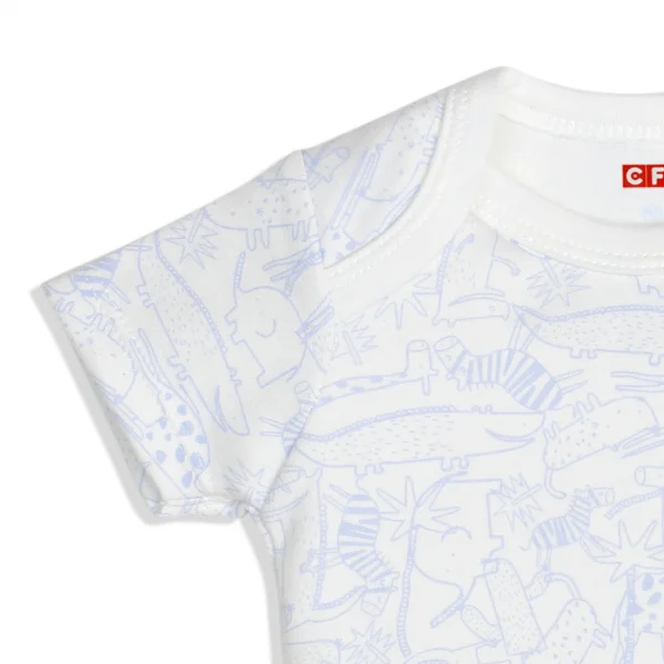 Set 3 áo thun bé trai tay ngắn CF I107005 Trắng
