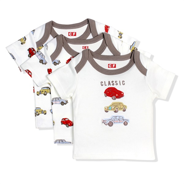 Set 3 áo thun bé trai CF I107015 Trắng