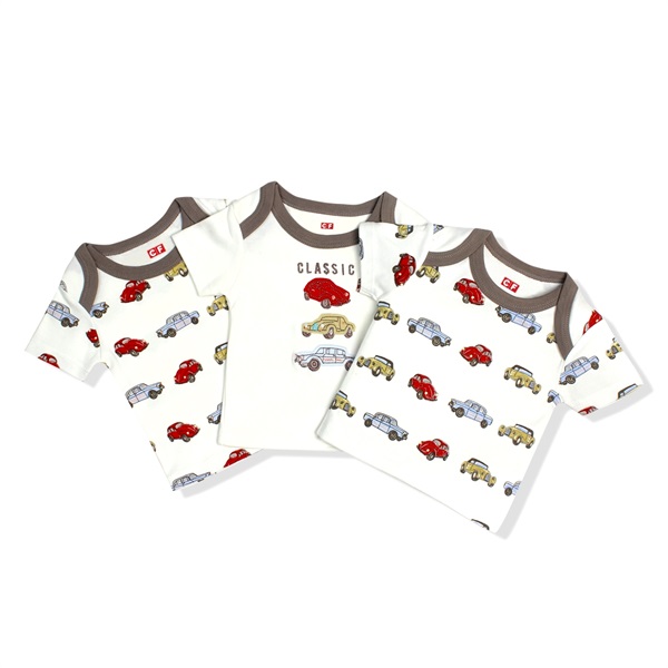 Set 3 áo thun bé trai CF I107015 Trắng