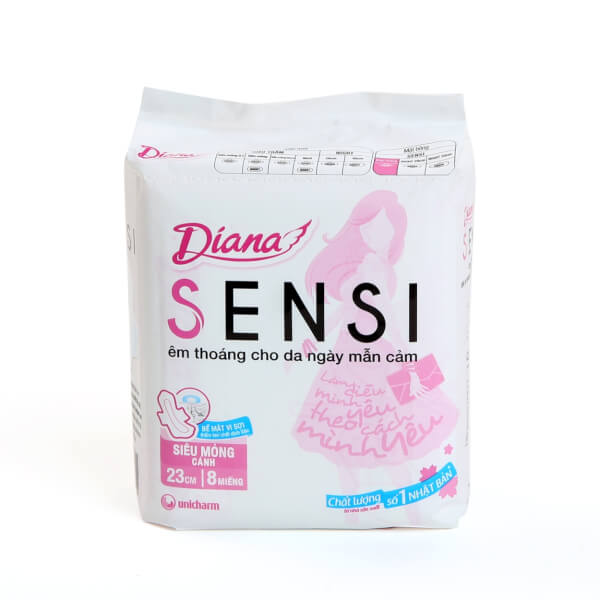 Băng vệ sinh Diana Sensi Day 23cm (8M)