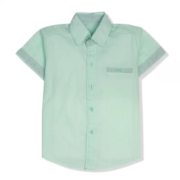 Áo sơ mi bé trai tay ngắn Concung B097002 Xanh