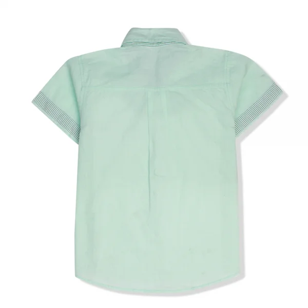 Áo sơ mi bé trai tay ngắn Concung B097002 Xanh
