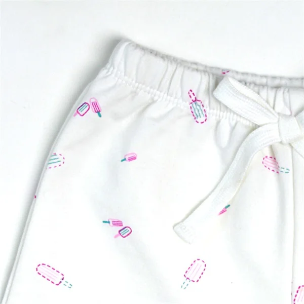 Quần thun ngắn bé gái Concung G097011 Trắng