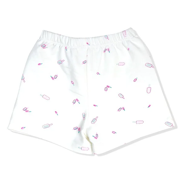 Quần thun ngắn bé gái Concung G097011 Trắng