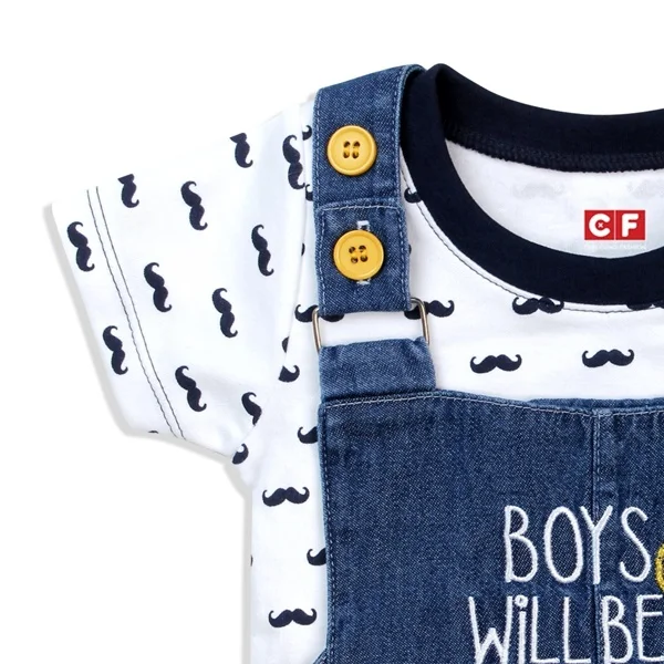 Set 2 món bé trai ngắn CF B117001 Xanh