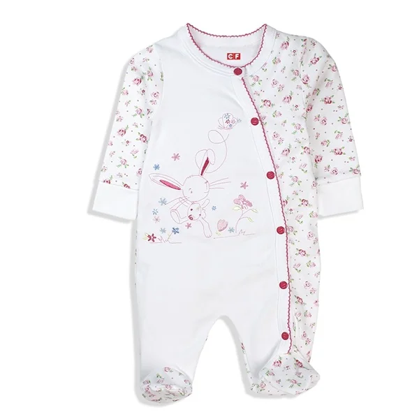 Body bé gái dài CF I117006 Trắng