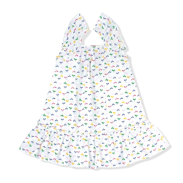 Set đầm thun búp bê bé gái Con Cưng G107017 Trắng