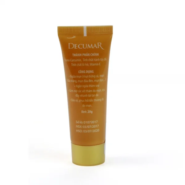 Gel nghệ nano siêu hấp thụ ngừa sẹo, hết thâm mụn Decumar 20g