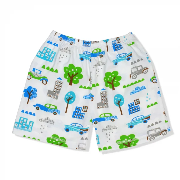 Bộ thun bé trai ngắn Concung B067023 Trắng