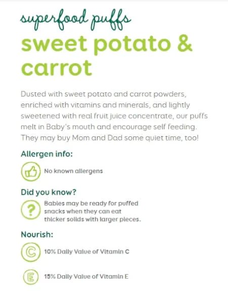 Thực phẩm bổ sung bánh xốp ăn dặm vị khoai lang và cà rốt Happy Baby