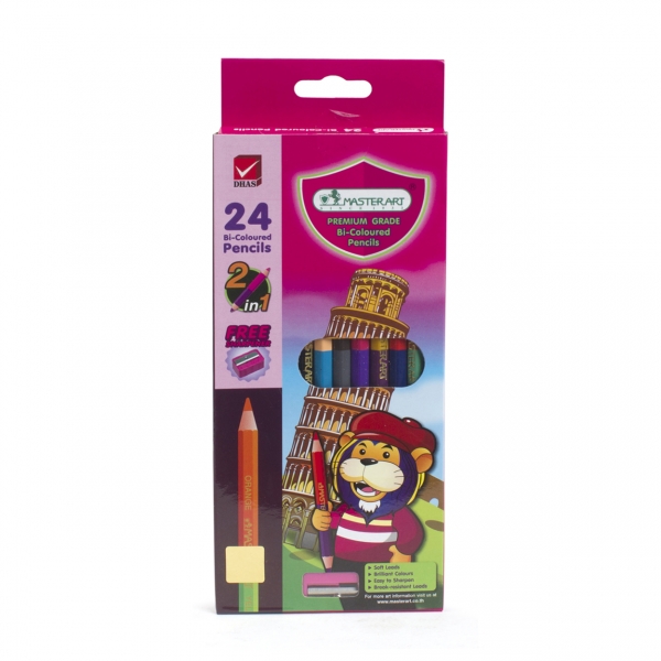 Bút chì 2 đầu 24 màu Masterart 24C (ĐĐ)