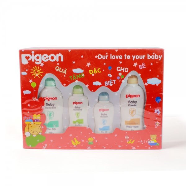 Hộp quà nhỏ màu đỏ Pigeon nắp màu