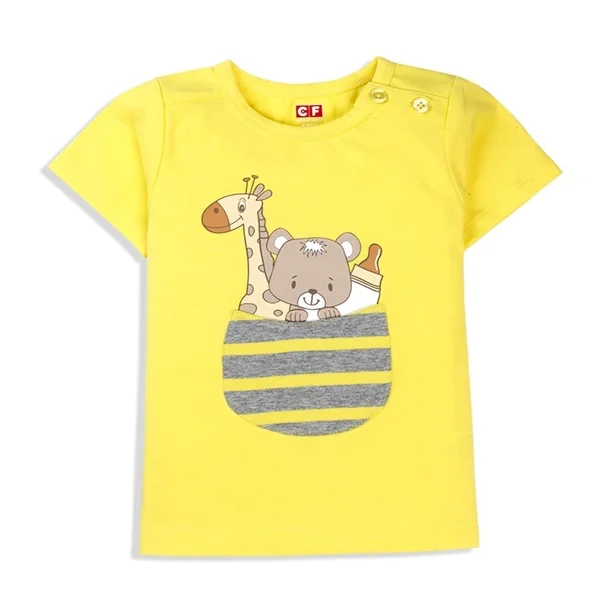 Bộ thun bé trai ngắn CF B117015 Vàng