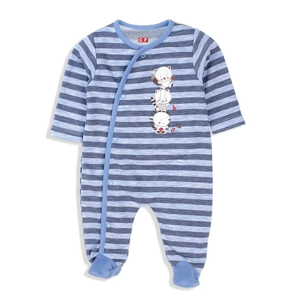 Body bé trai dài CF B127005 Xanh