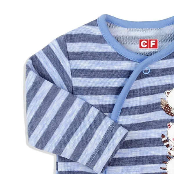 Body bé trai dài CF B127005 Xanh