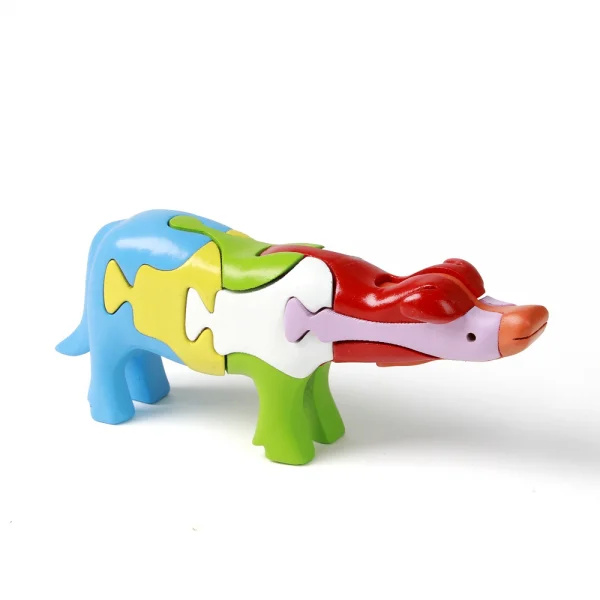 Đồ chơi puzzle 3D gỗ Tottosi hình trâu