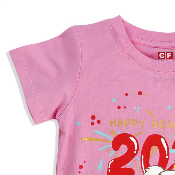 Áo thun bé gái tay ngắn CF G117031 Hồng