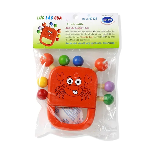 Lục lạc bằng gỗ Winwintoys hình cua