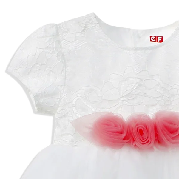Đầm voan bé gái CF G117036 Trắng