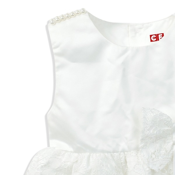 Đầm ren bé gái CF G117035 Trắng