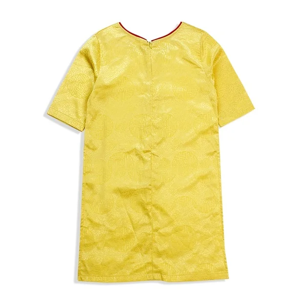 Set áo dài bé gái CF G127047 Vàng