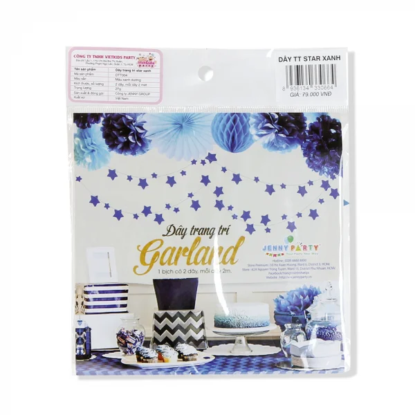 Dây Trang Trí  Star Xanh Dương (VP)