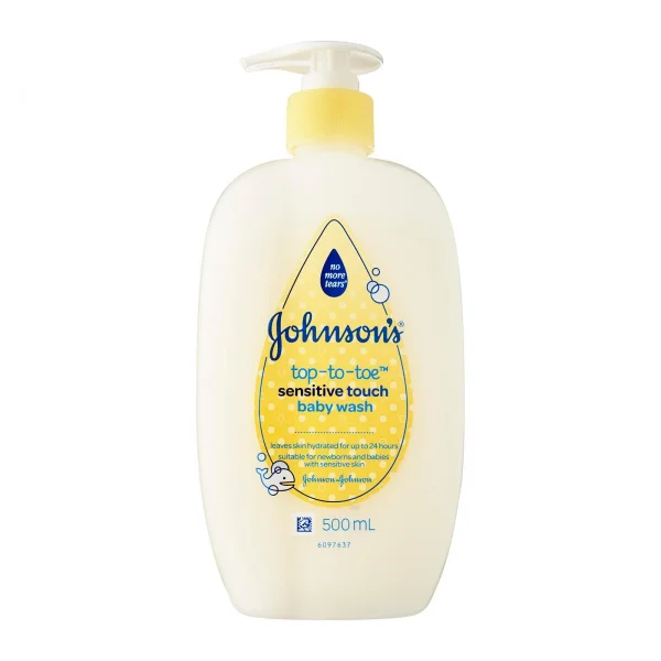 Sữa tắm gội toàn thân cho da nhạy cảm Johnson baby (500ml)