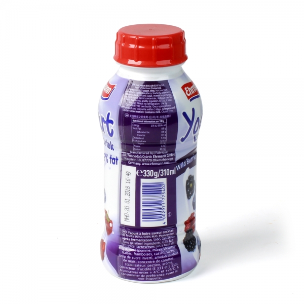 Sữa chua uống Ehrmann Yogurt Drink vị trái cây Wild Berries 330g