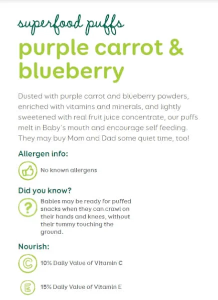 Combo 2 Thực phẩm bổ sung bánh xốp ăn dặm vị cà rốt tím và việt quất Happy Baby