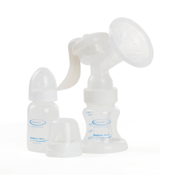 Combo 1 Dụng cụ hút sữa bằng tay Gluck GP22-2 (loại 2 bình cổ rộng và hẹp) và 1 Túi cho mẹ Bellotte Y20010B (đen)